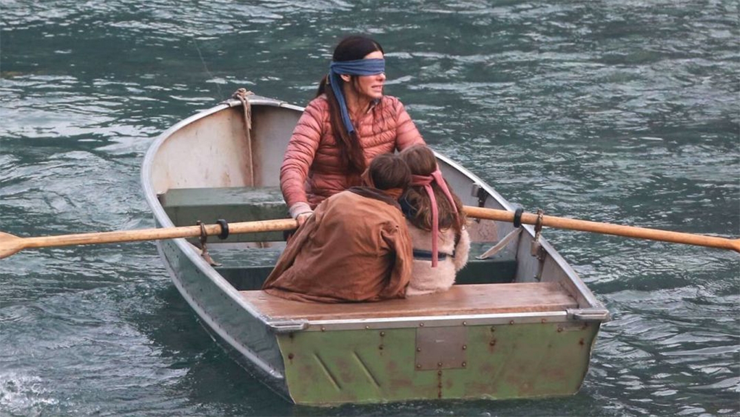 Film Bird Box scènes dans le canoé